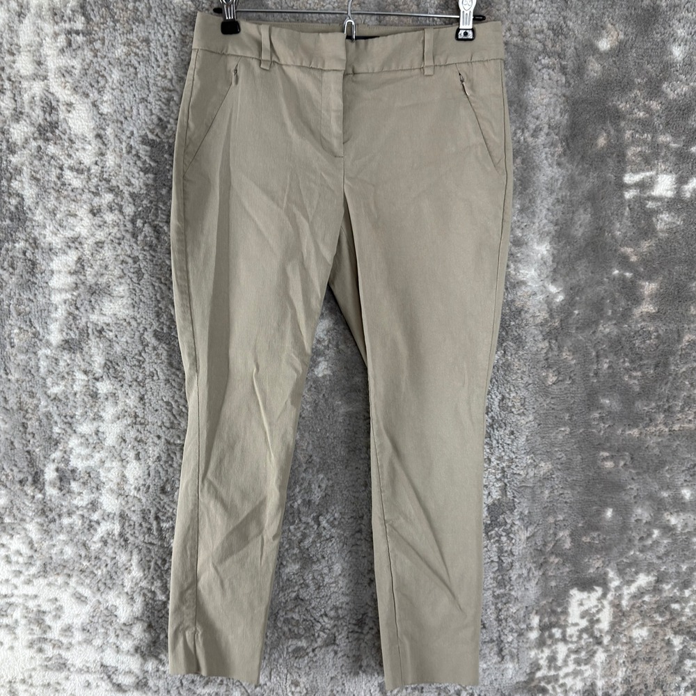 The Limited Size 8 Slim Fit Stretch Casual Ankle Pants Khaki Women